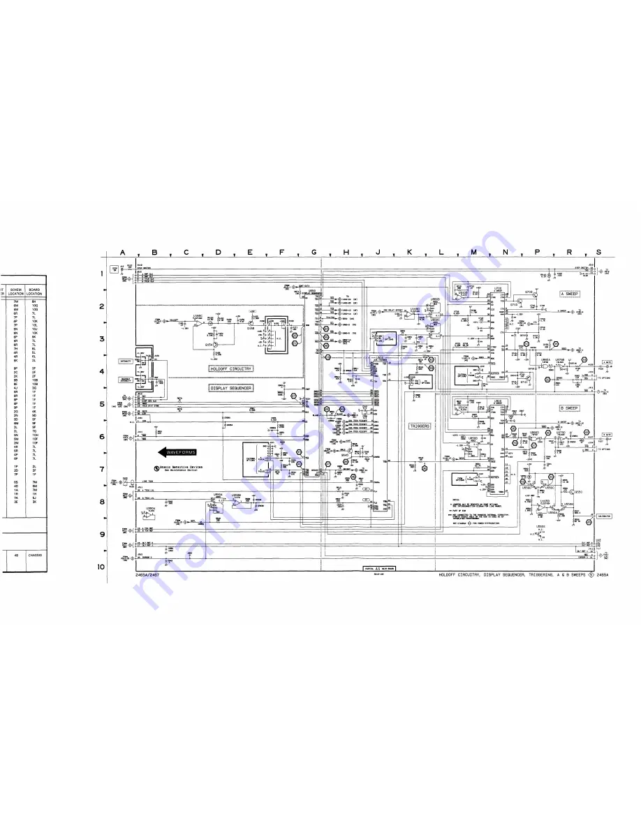 Tektronix 2465A Service Manual Download Page 298