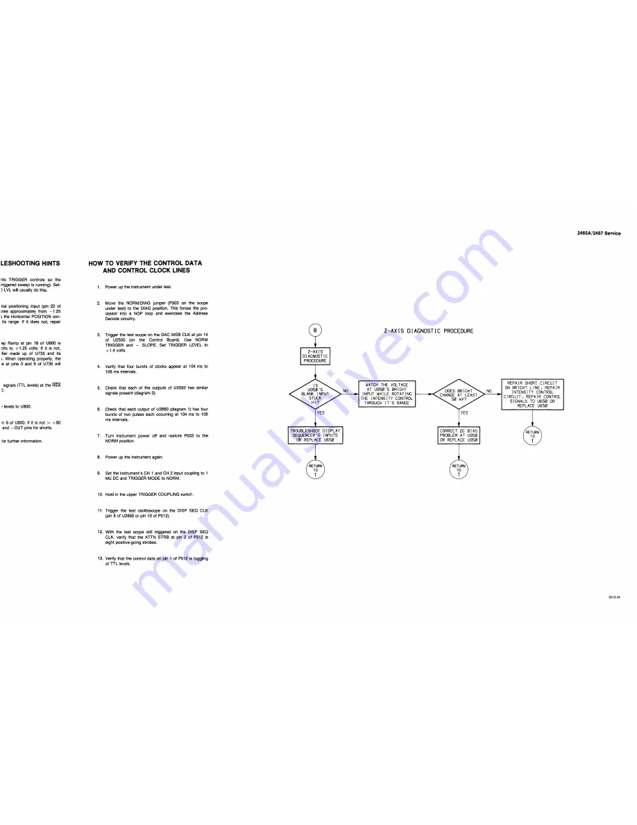 Tektronix 2465A Service Manual Download Page 357