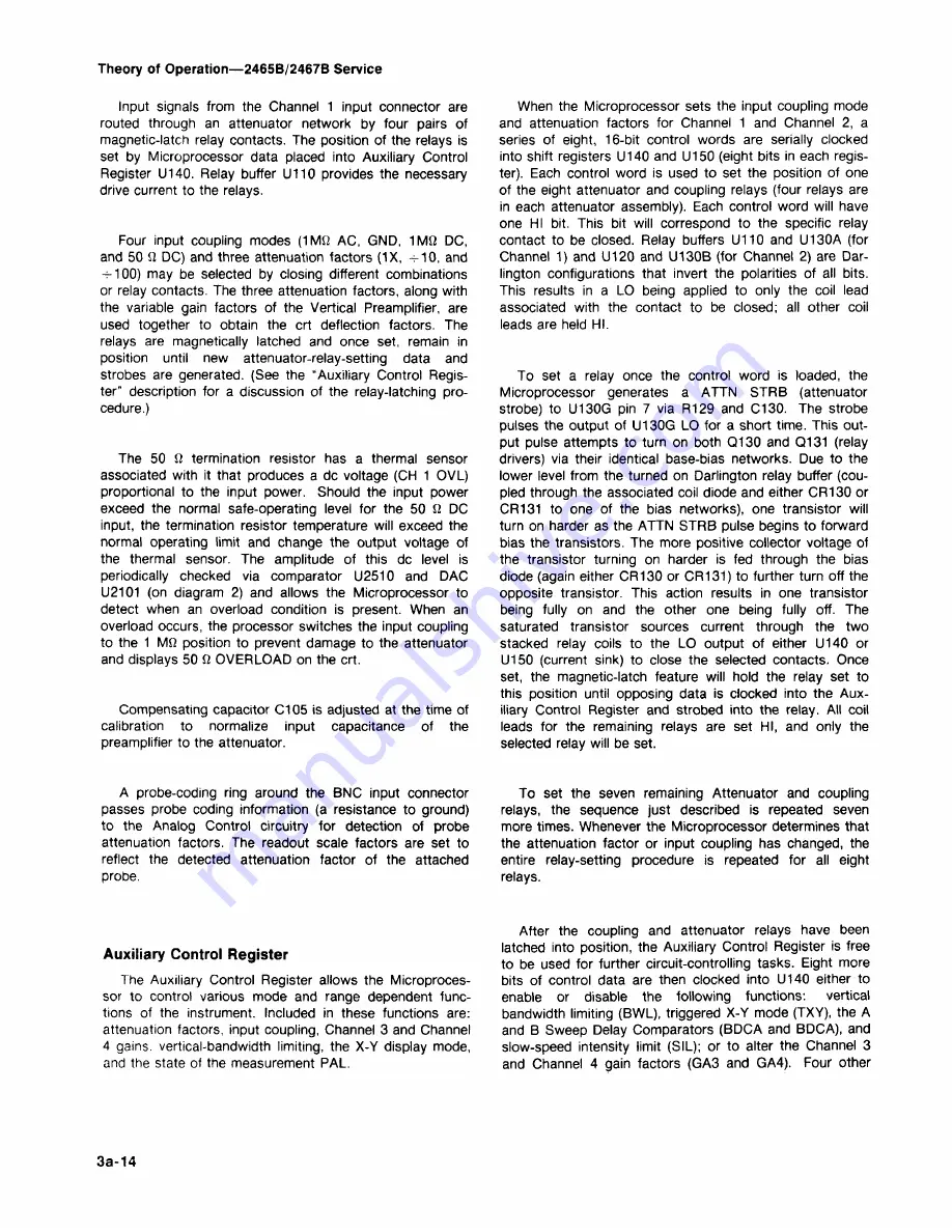 Tektronix 2465B Service Manual Download Page 56