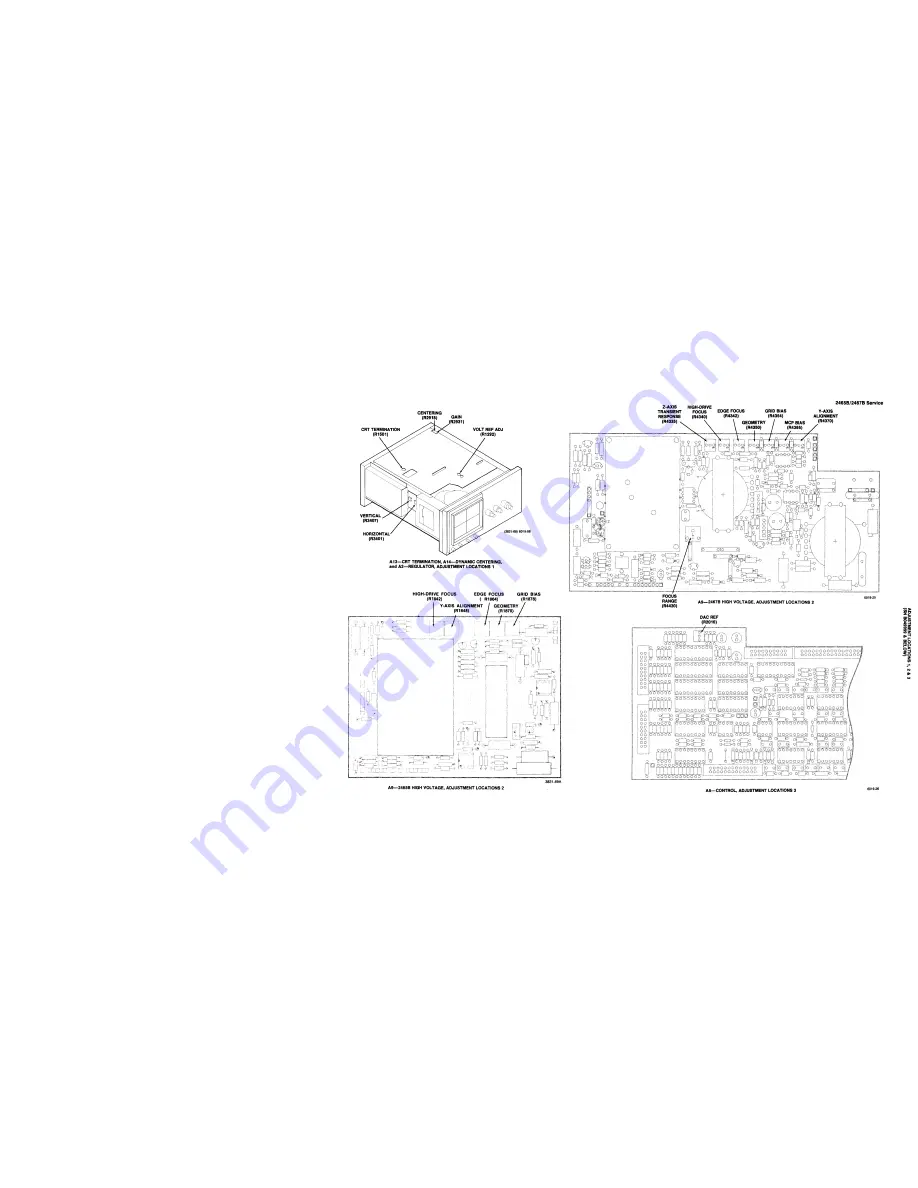 Tektronix 2465B Service Manual Download Page 455