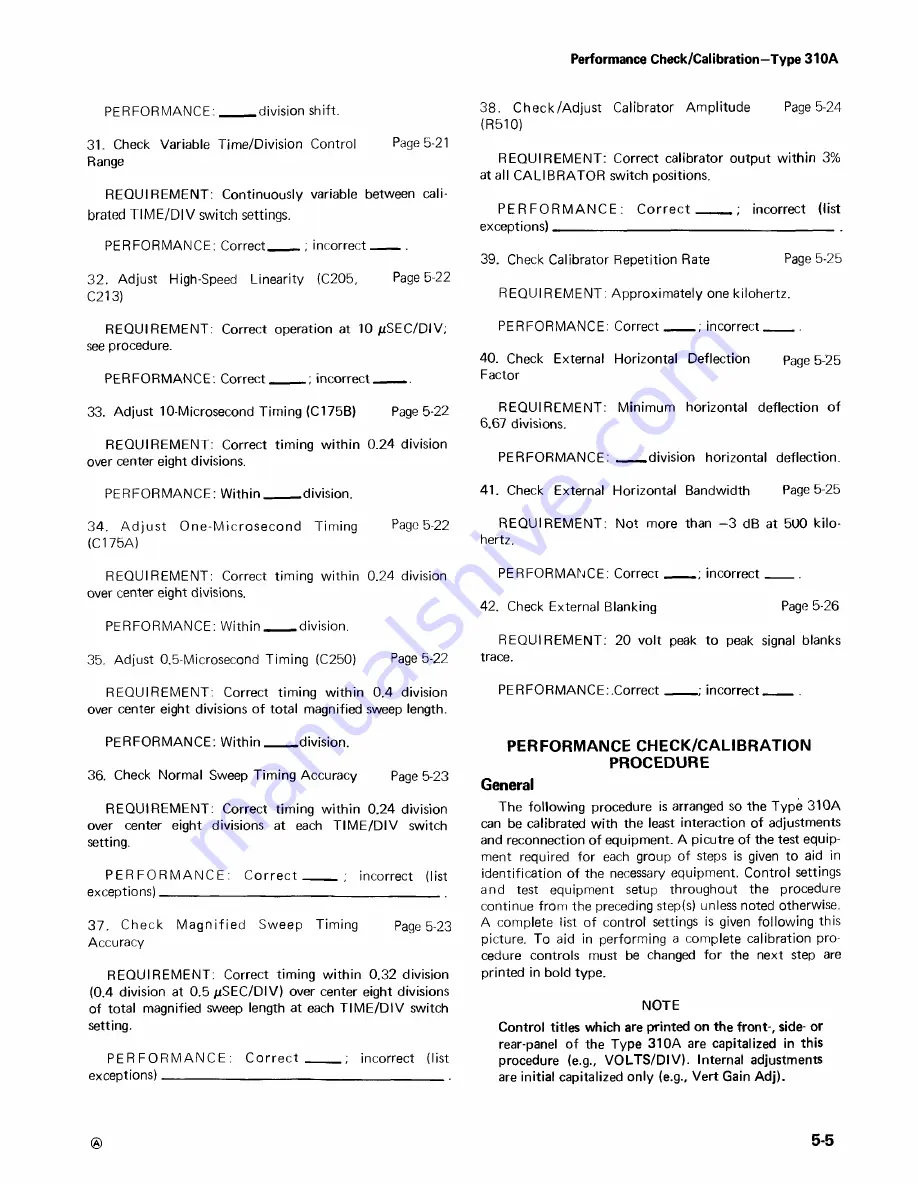 Tektronix 310A Instruction Manual Download Page 55