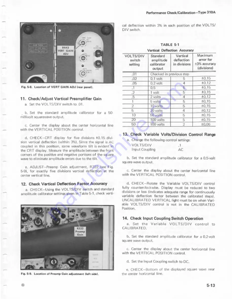 Tektronix 310A Скачать руководство пользователя страница 63