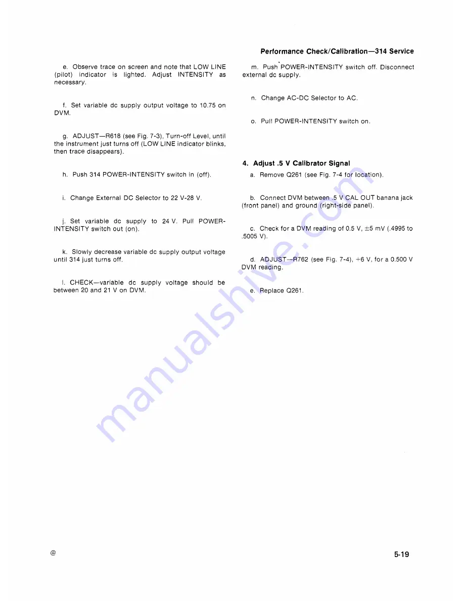 Tektronix 314 Instruction Manual Download Page 75