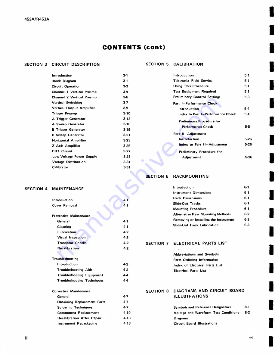 Tektronix 453A Instruction Manual Download Page 5