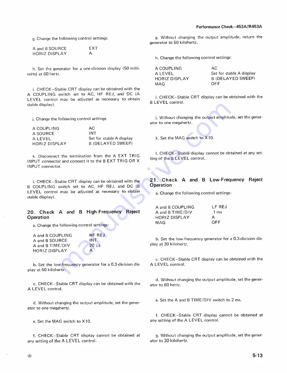 Tektronix 453A Instruction Manual Download Page 118