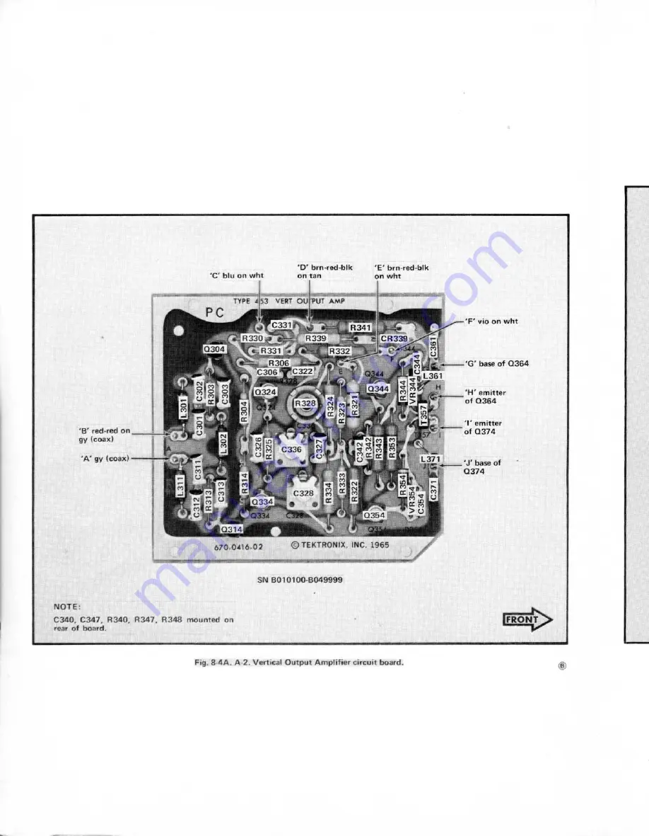 Tektronix 453A Instruction Manual Download Page 226