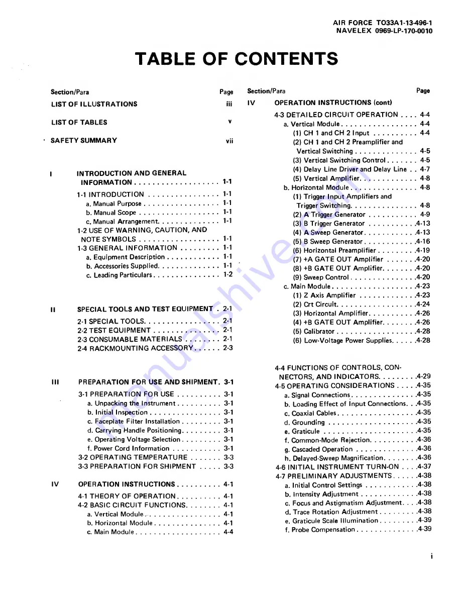 Tektronix 465M Technical Manual Download Page 5