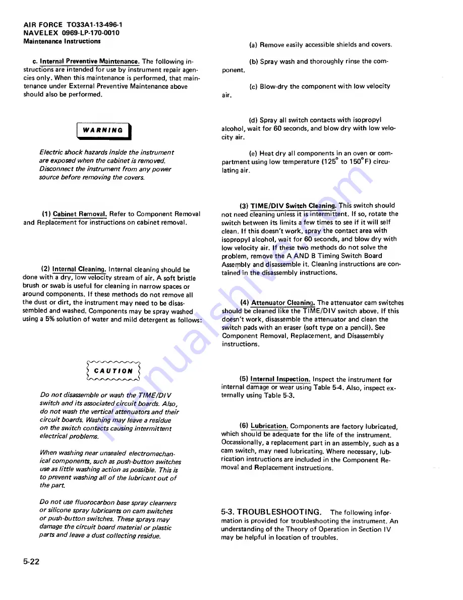 Tektronix 465M Technical Manual Download Page 96