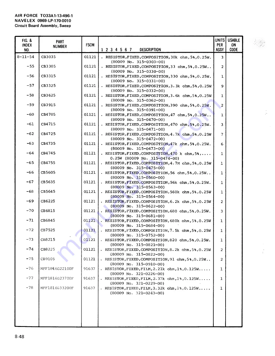 Tektronix 465M Скачать руководство пользователя страница 190