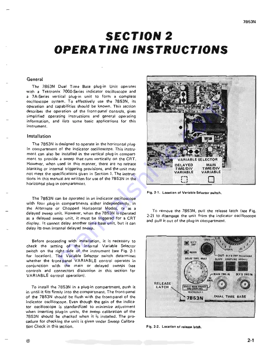 Tektronix 7B53N Instruction Manual Download Page 12