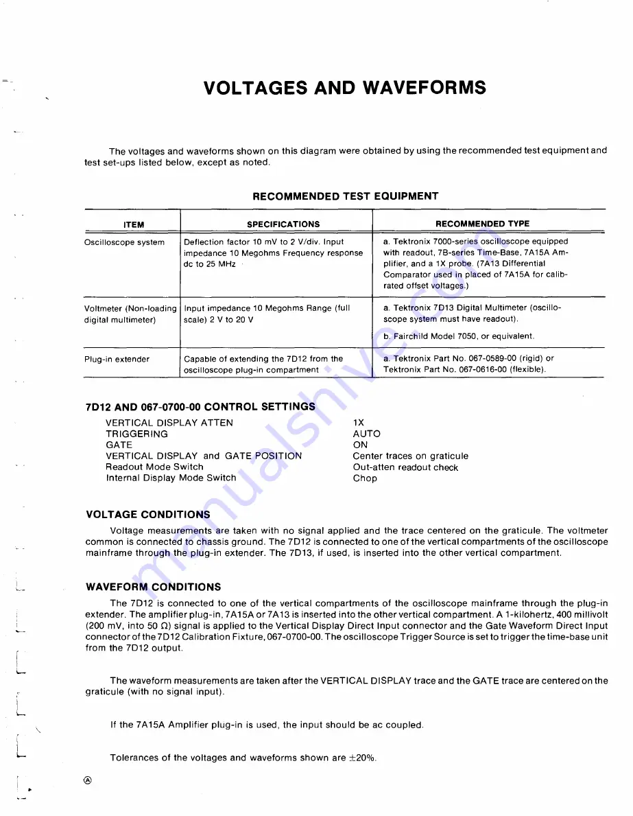 Tektronix 7D12 Service Instructions Manual Download Page 69