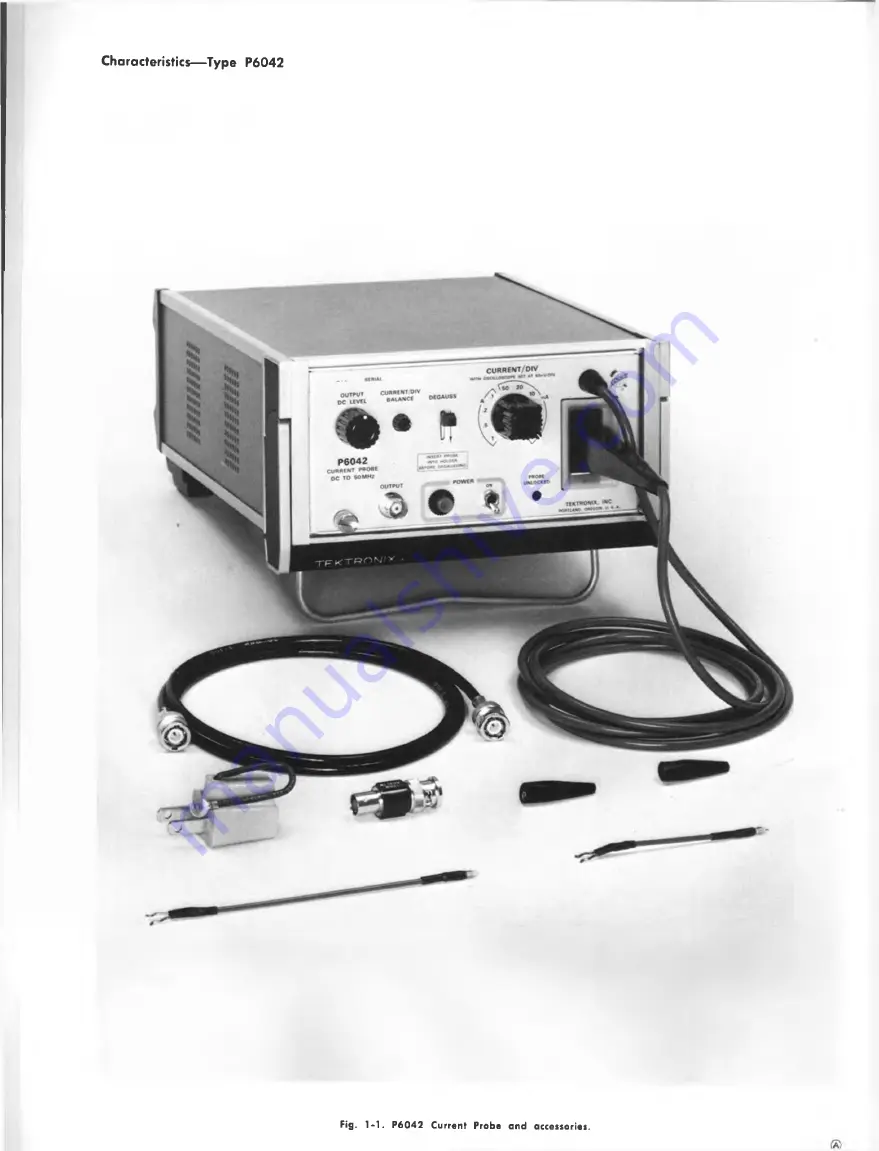 Tektronix P6042 PROBE Instruction Manual Download Page 4