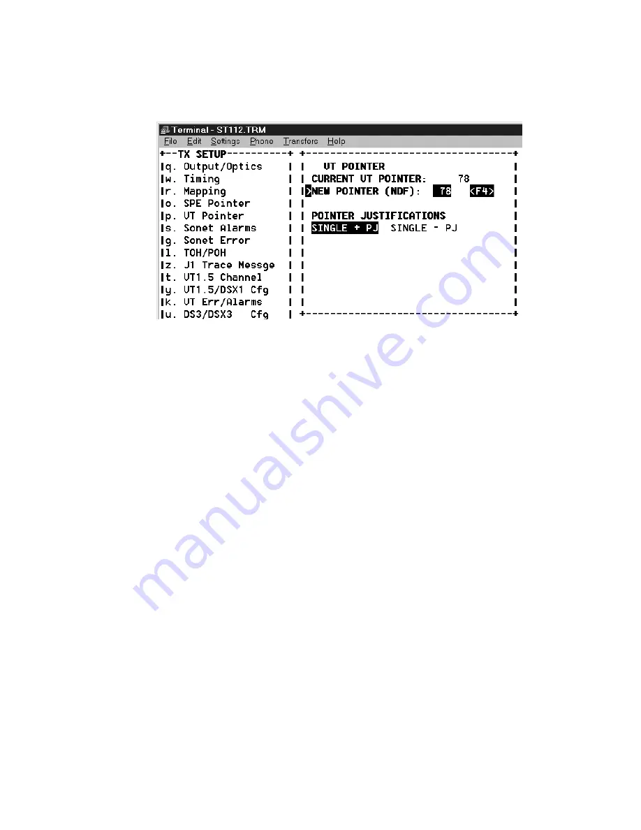 Tektronix ST112 User Manual Download Page 93