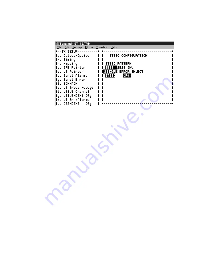 Tektronix ST112 User Manual Download Page 106