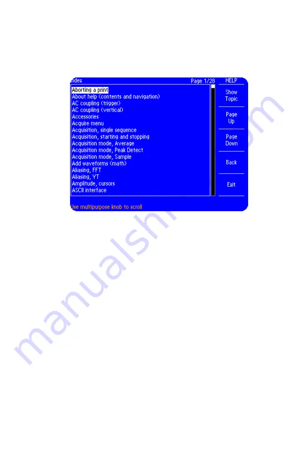 Tektronix TDS1000B Series Скачать руководство пользователя страница 140