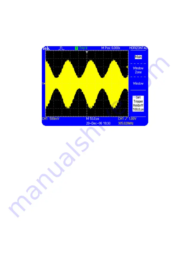 Tektronix TDS1000B Series Operator'S Manual Download Page 235