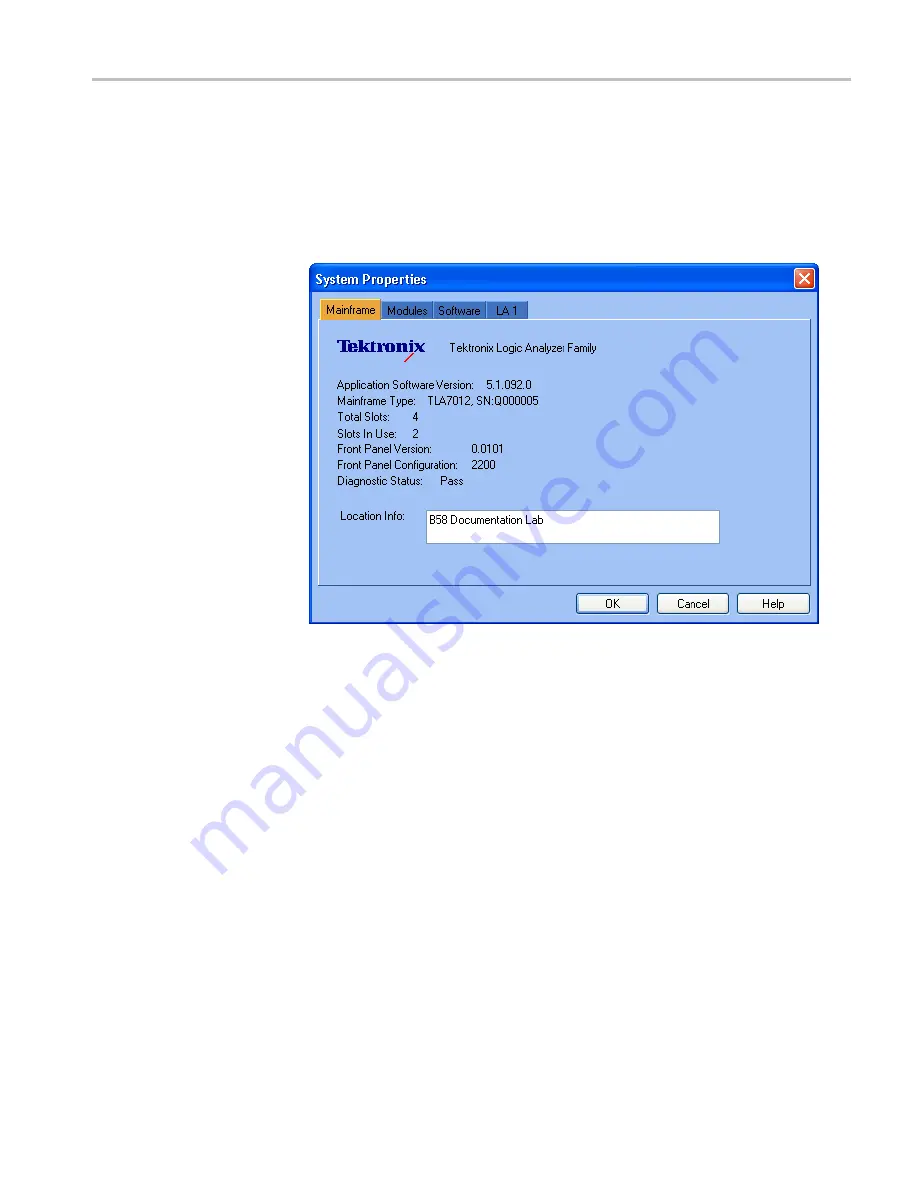 Tektronix TLA7000 Series Installation Manual Download Page 57