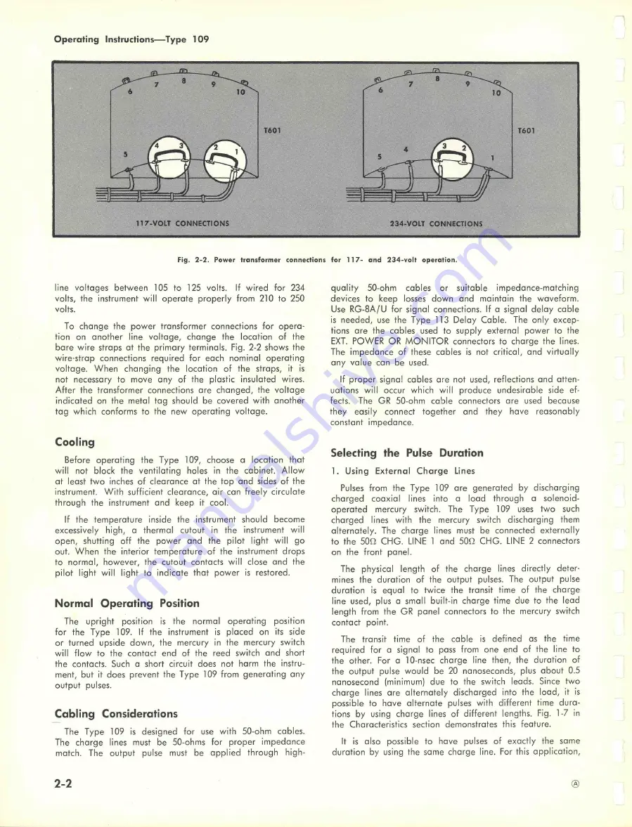 Tektronix TYPE 109 Скачать руководство пользователя страница 10