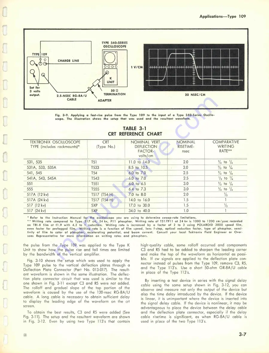 Tektronix TYPE 109 Instruction Manual Download Page 19