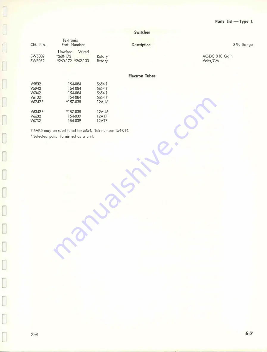 Tektronix TYPE L Скачать руководство пользователя страница 37