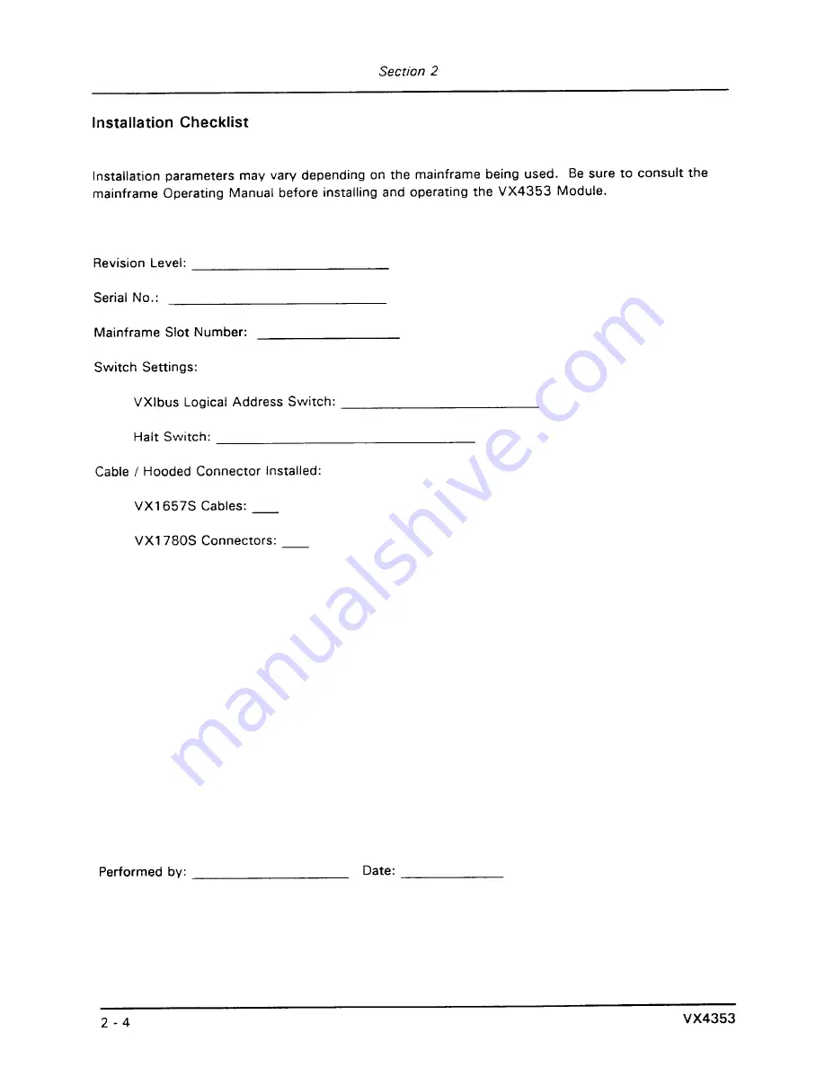 Tektronix VX4353 User Manual Download Page 28