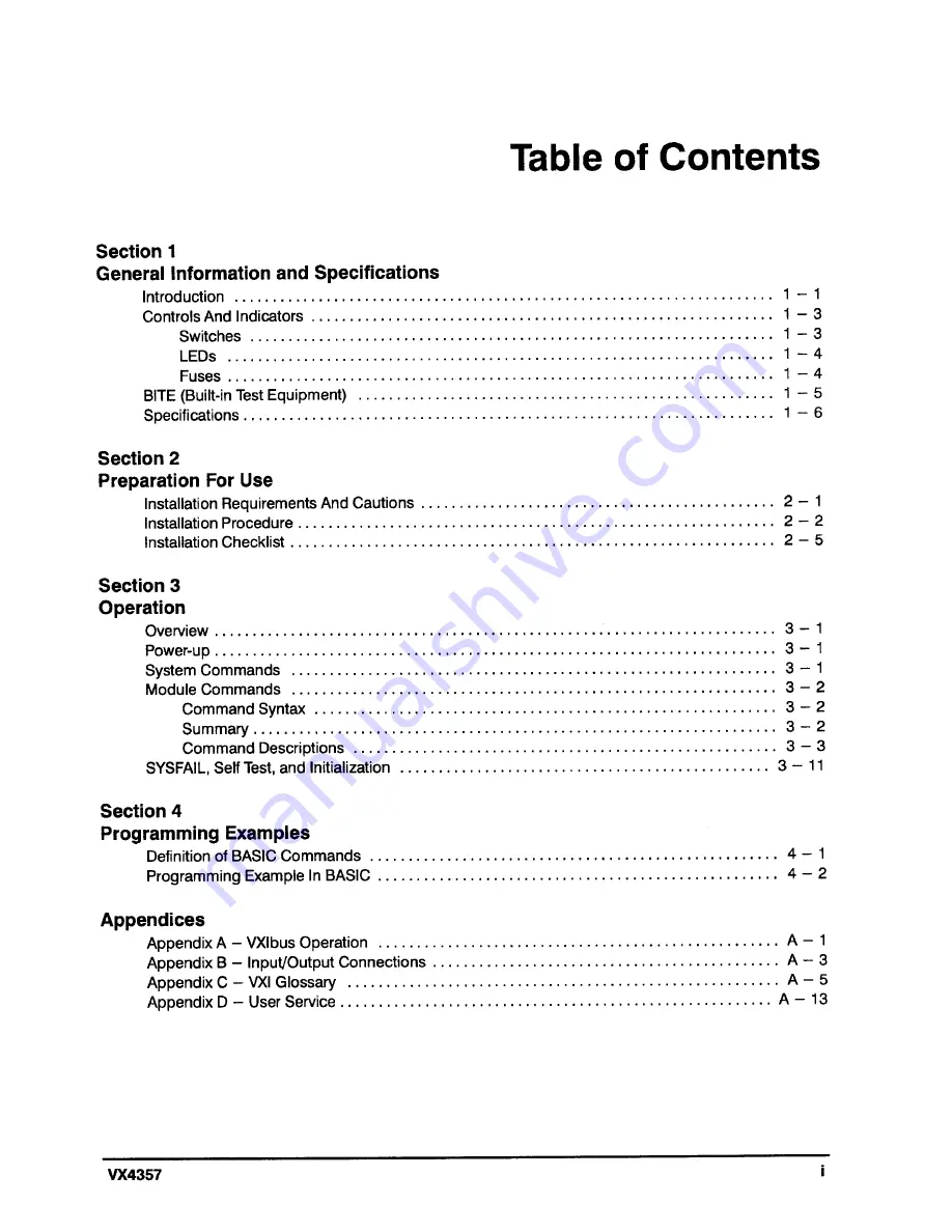 Tektronix VX4357 User Manual Download Page 11