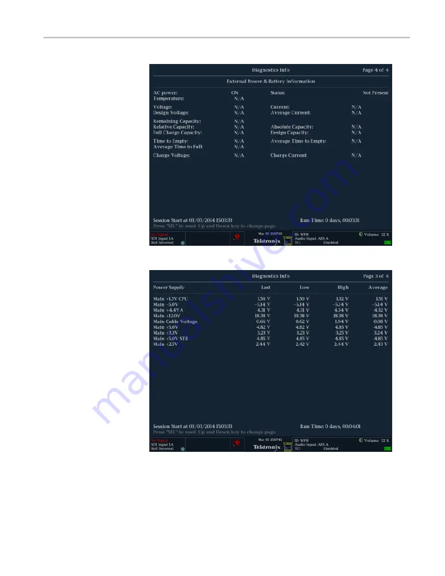 Tektronix WFM2200A User Manual Download Page 109