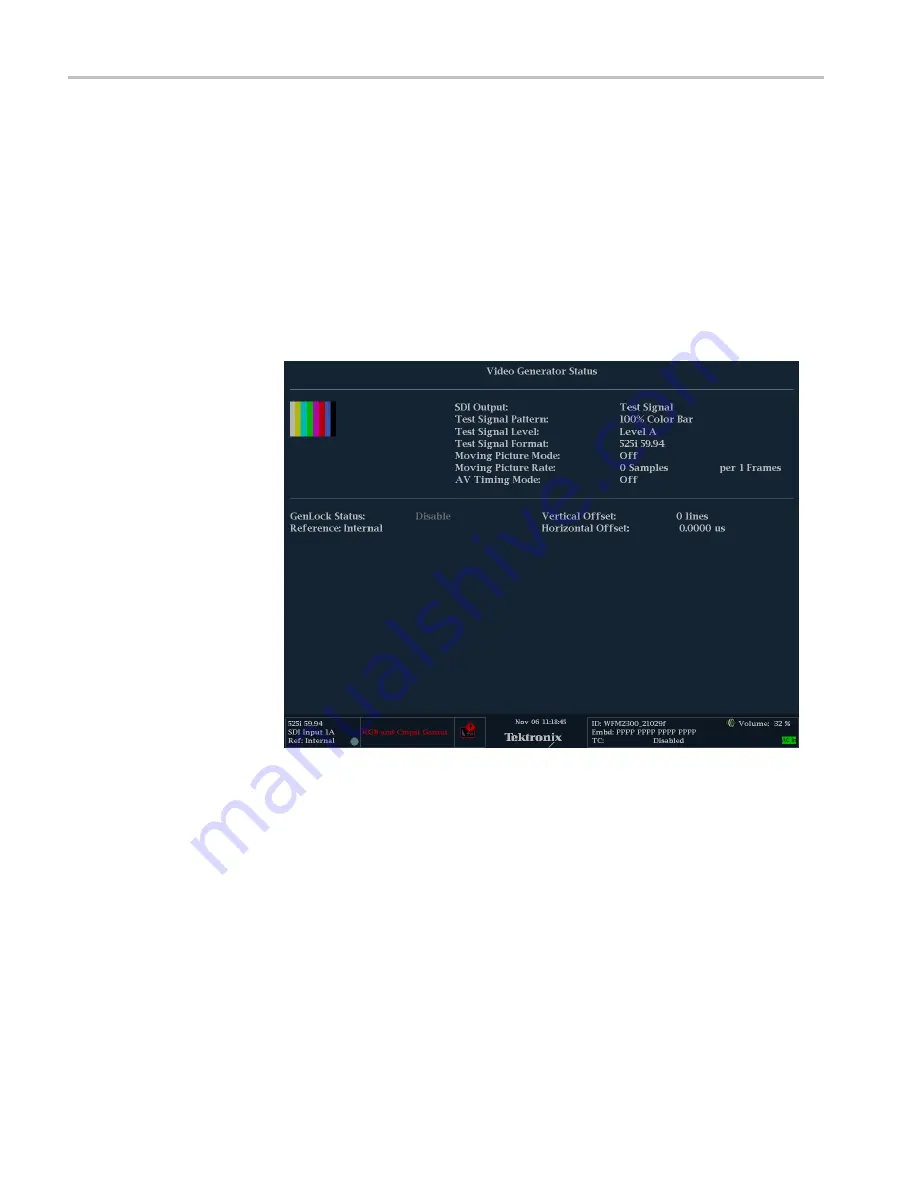 Tektronix WFM2200A User Manual Download Page 166