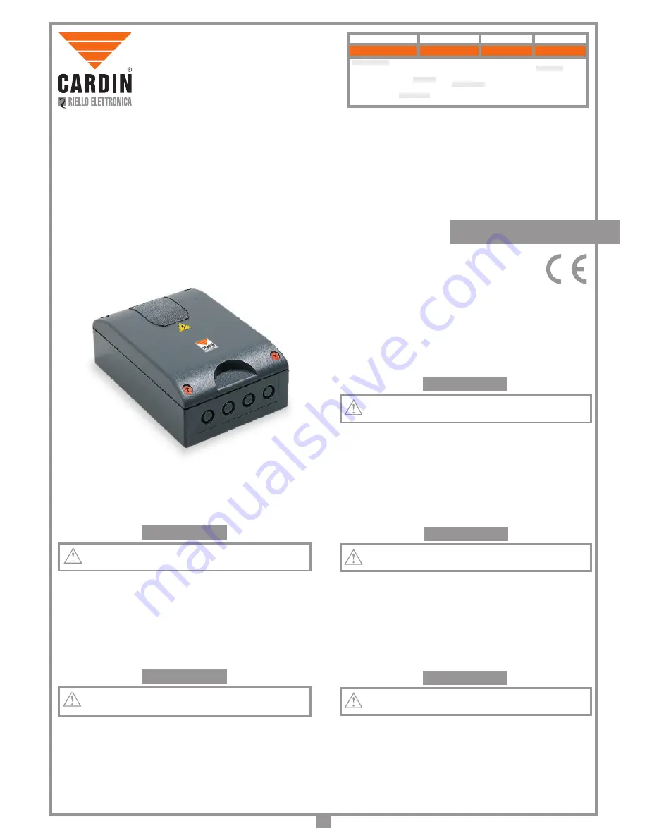 Telcoma STONE 300 GR Installation Manual Download Page 5