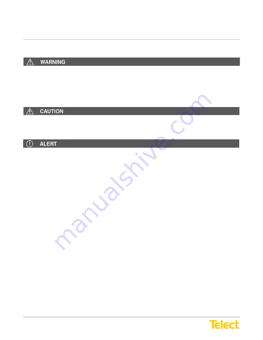 Telect LTX Install Manual Download Page 9