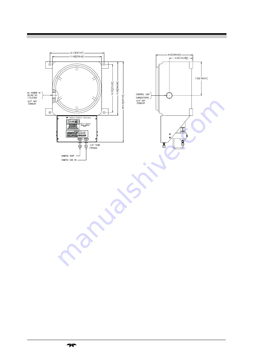 Teledyne 2010B Operating Instructions Manual Download Page 72