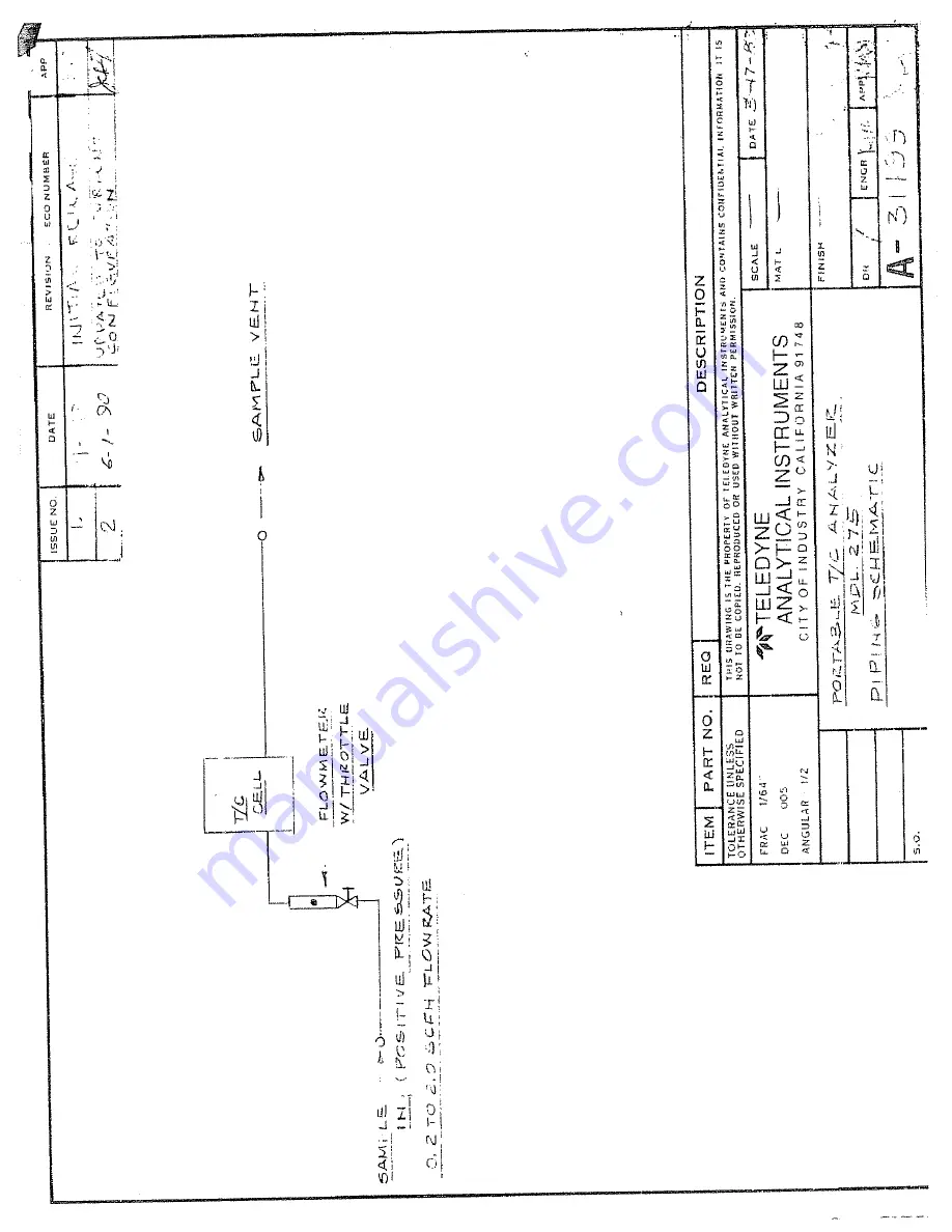 Teledyne 275 Instruction Manual Download Page 11