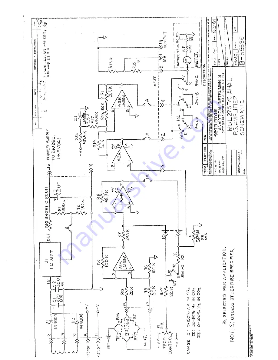 Teledyne 275 Instruction Manual Download Page 14