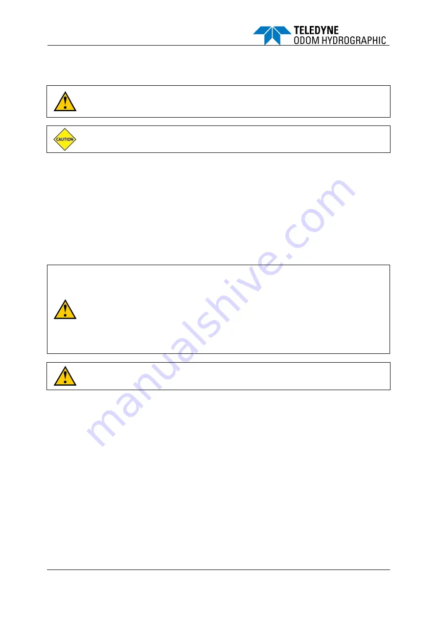 Teledyne Echotrac E20 Operator'S Manual Download Page 19