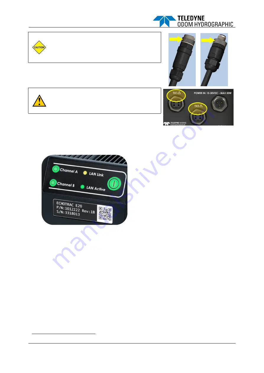 Teledyne Echotrac E20 Operator'S Manual Download Page 23