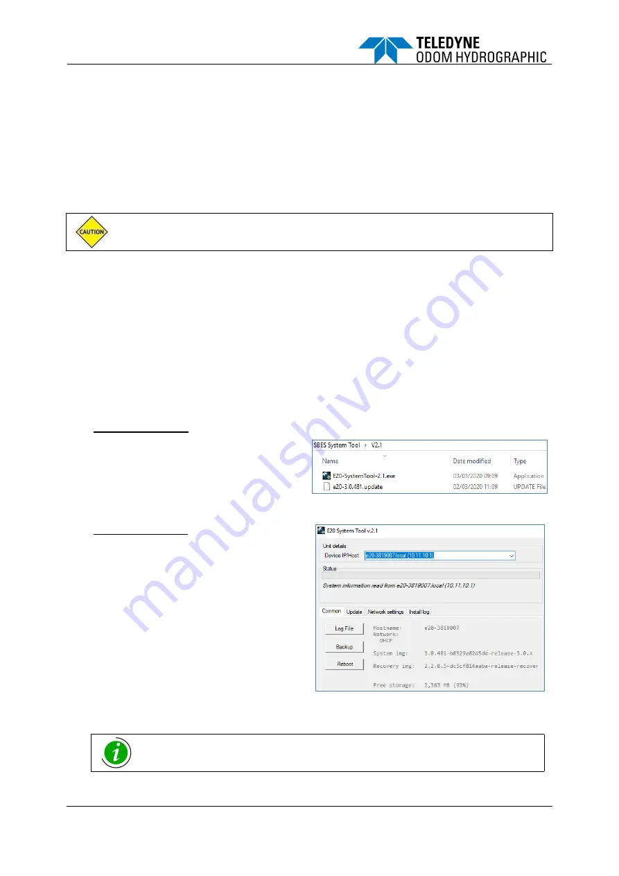 Teledyne Echotrac E20 Operator'S Manual Download Page 38