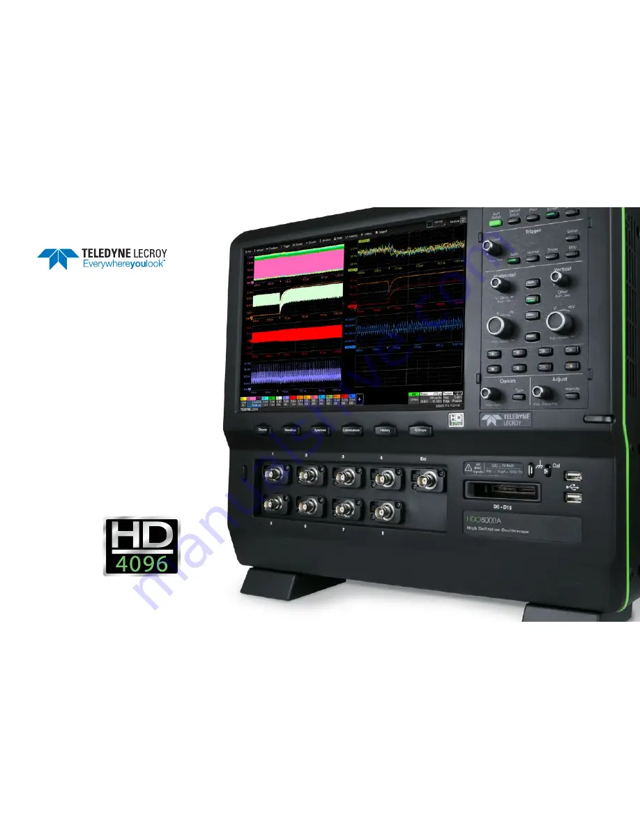 Teledyne HDO8000A Getting Started Manual Download Page 1