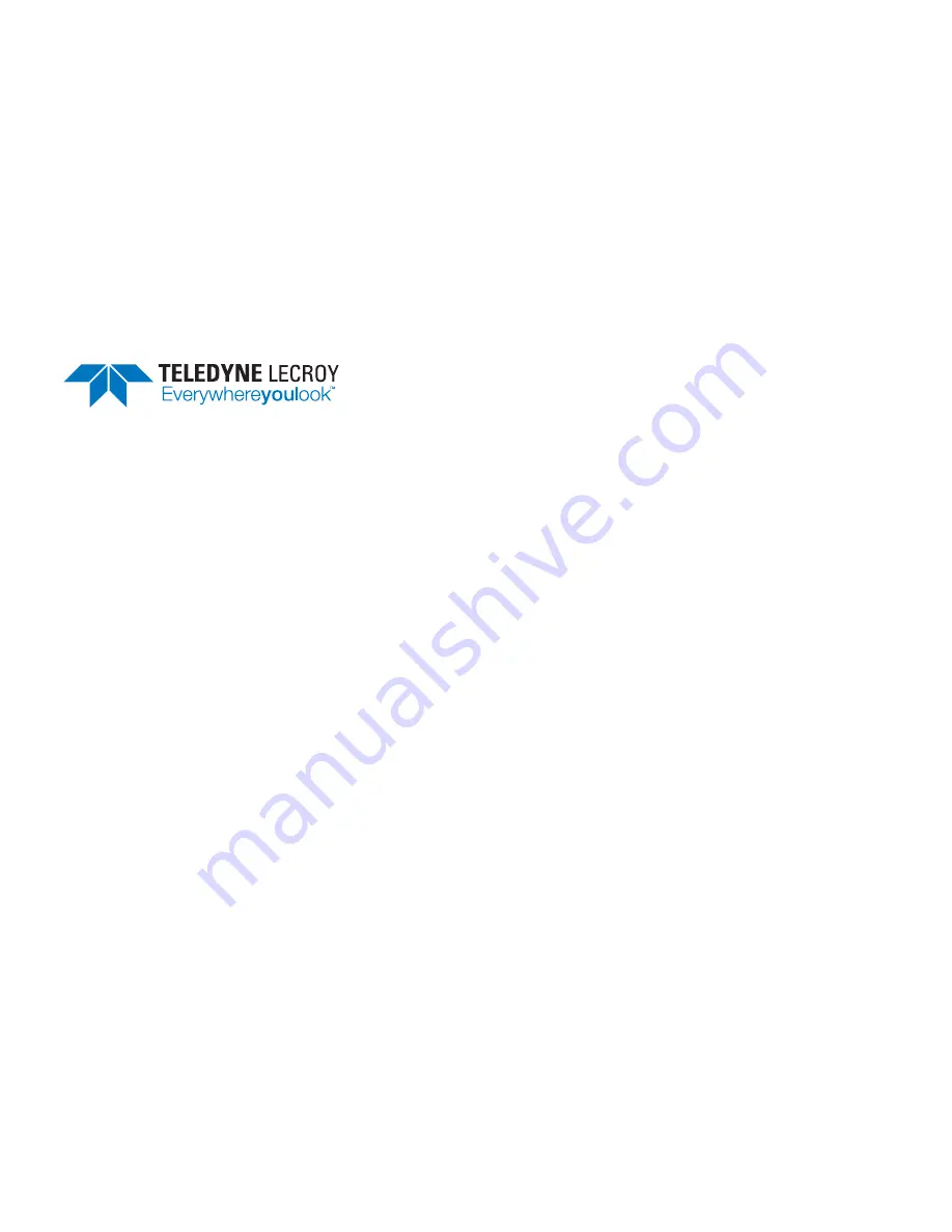 Teledyne HDO8000A Getting Started Manual Download Page 3