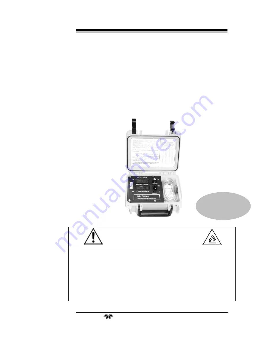 Teledyne Mixchek Operating Instructions Manual Download Page 1