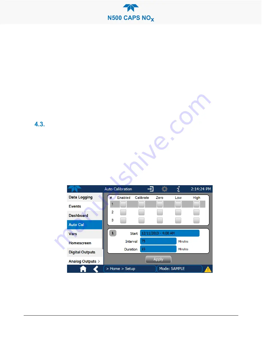 Teledyne N500 User Manual Download Page 62