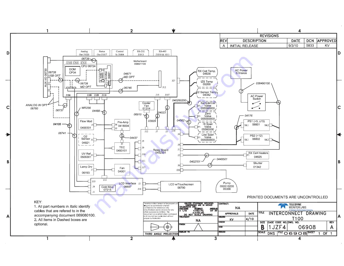 Teledyne T100 Instruction Manual Download Page 375