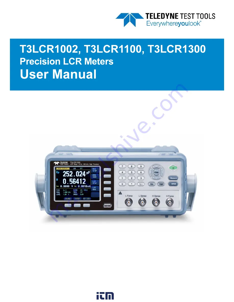 Teledyne T3LCR1002 User Manual Download Page 1