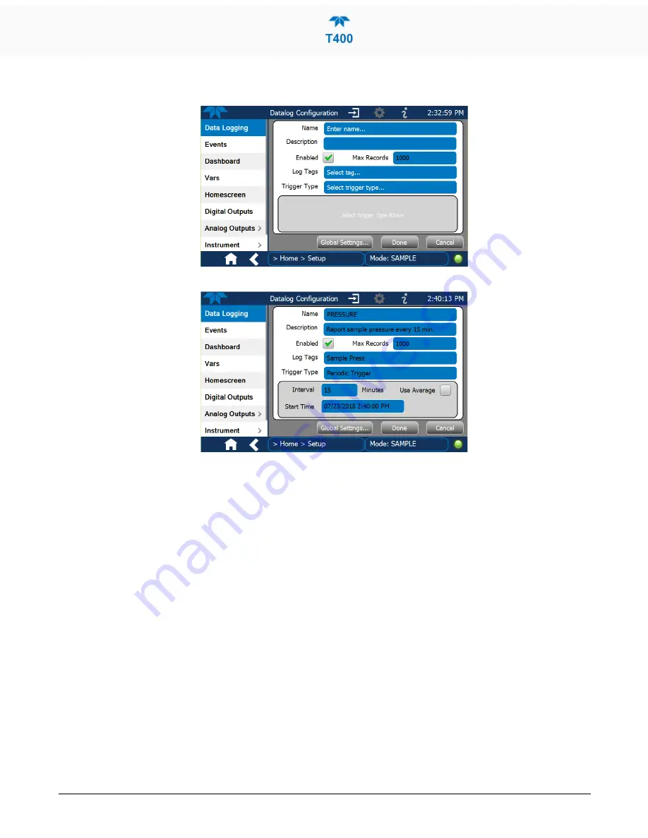 Teledyne T400 Скачать руководство пользователя страница 62