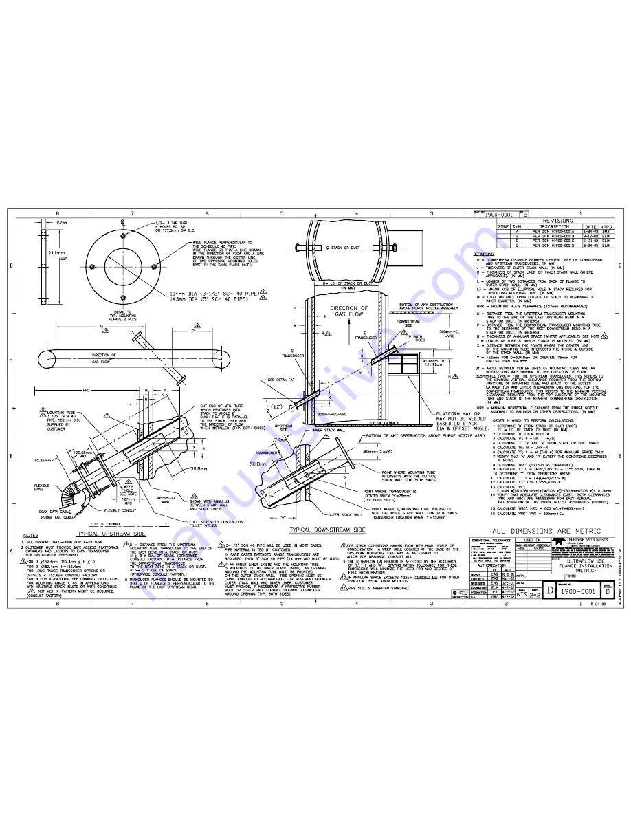 Teledyne ULTRAFLOW 150 Operation Manual Download Page 109