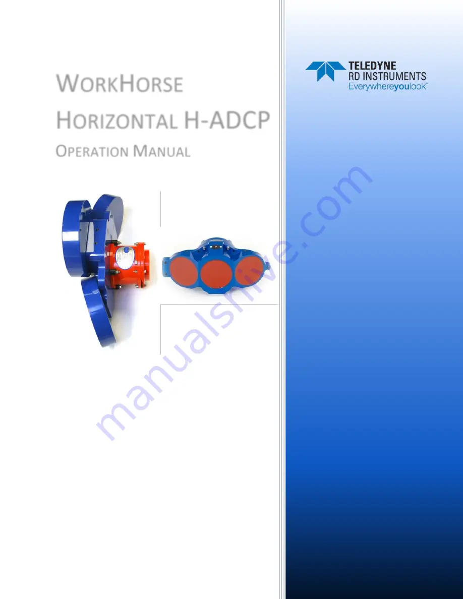 Teledyne WORKHORSE Operation Manual Download Page 1