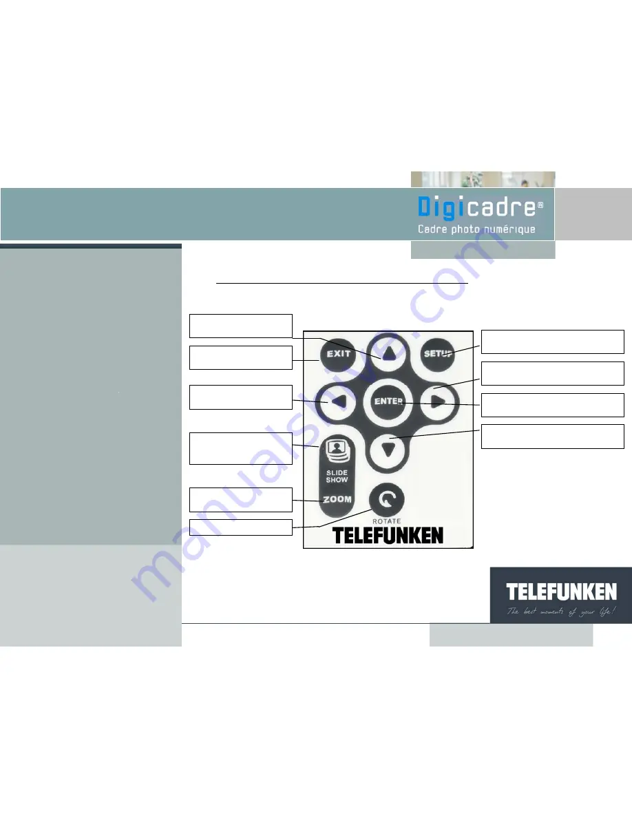 Telefunken Digicadre 7001 User Manual Download Page 9