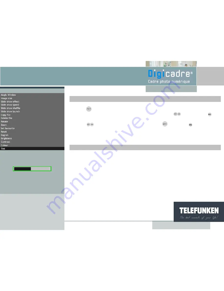 Telefunken Digicadre 7001 User Manual Download Page 36