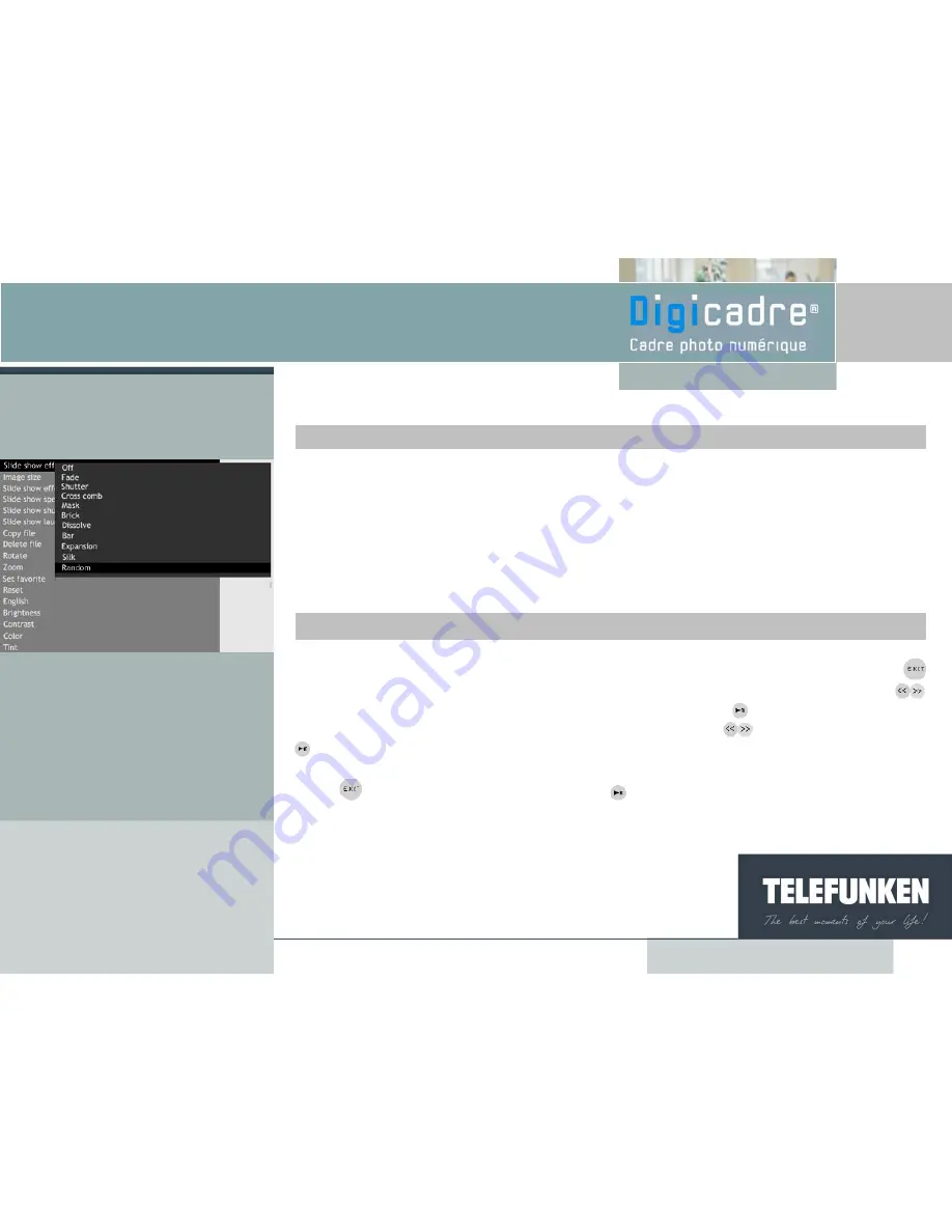 Telefunken Digicadre 8001 User Manual Download Page 18