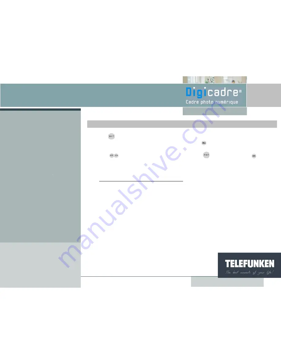 Telefunken Digicadre 8001 Скачать руководство пользователя страница 36