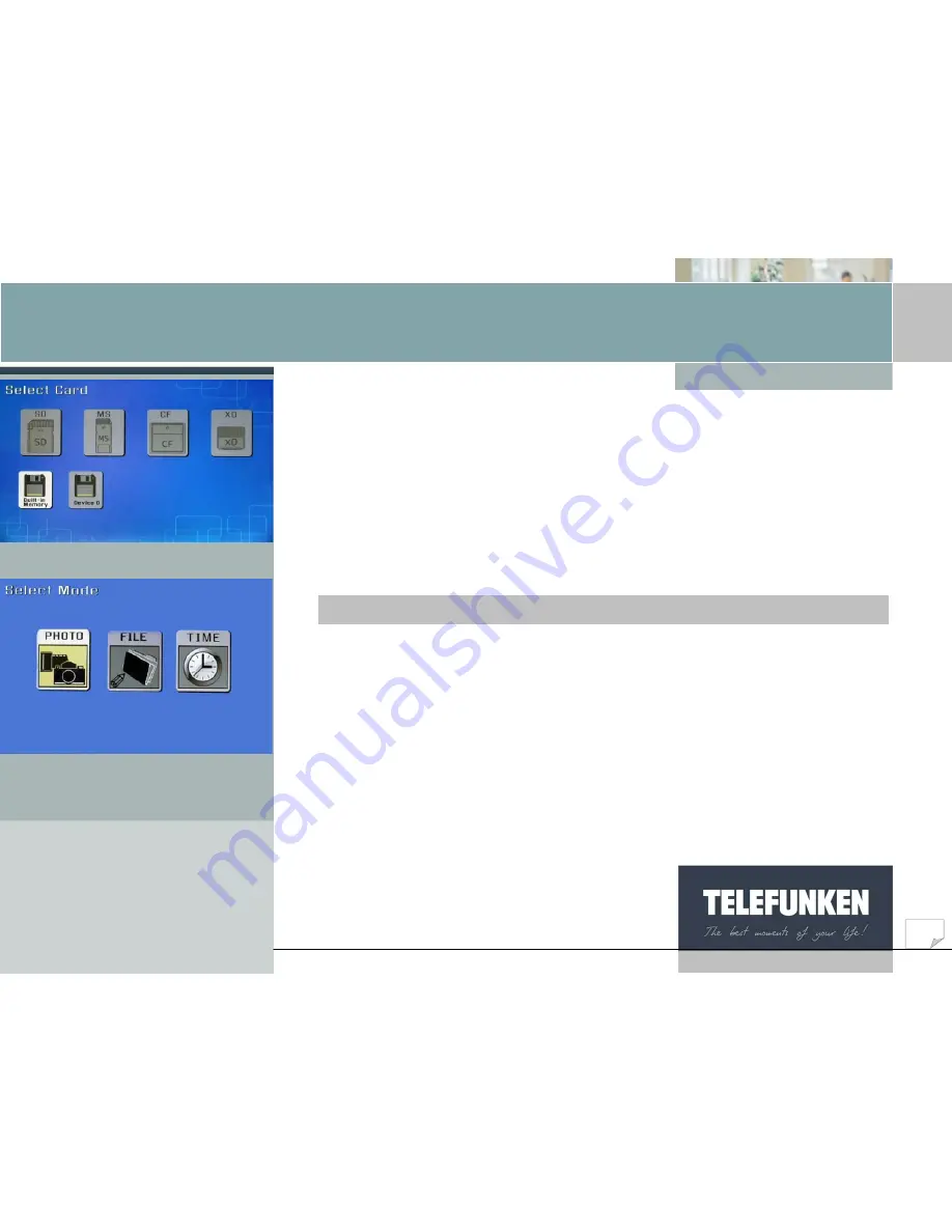 Telefunken Digiframe 8401 Скачать руководство пользователя страница 12